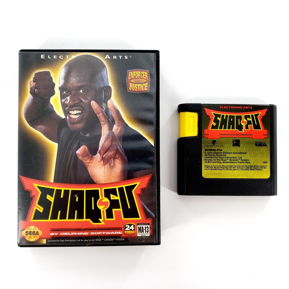 Shaq-Fu (Sega Genesis, 1994) Authentic No Manual Tested & Works